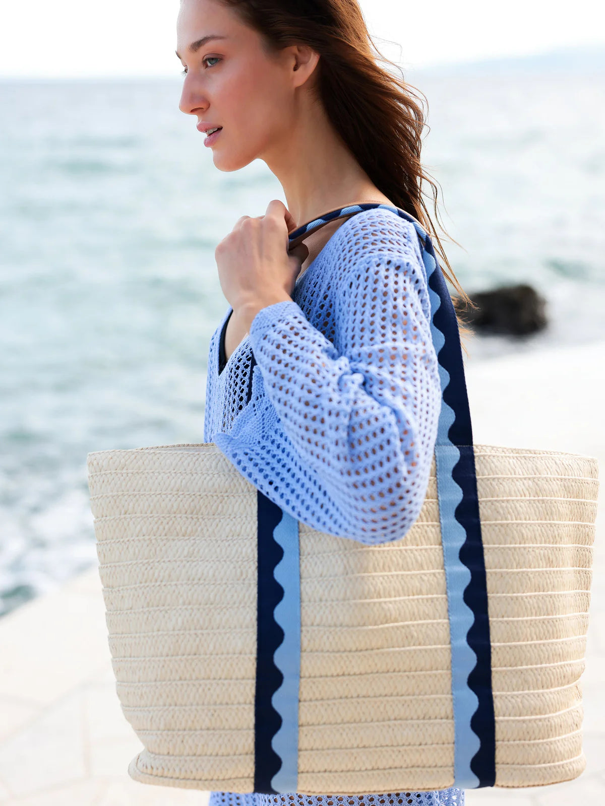 MARBELLA TOTE, BLUE