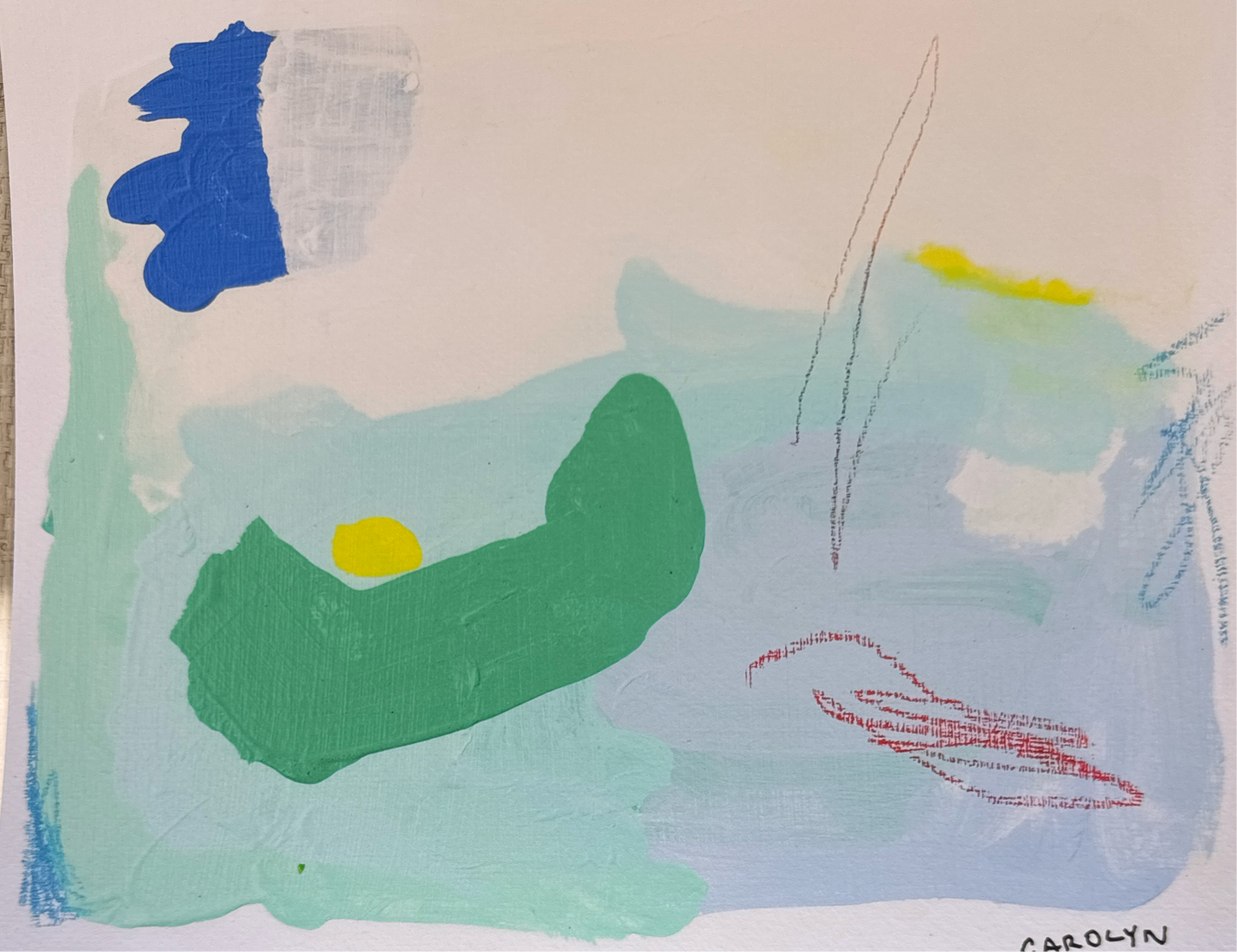 Paros Fishing Village Original Art Print