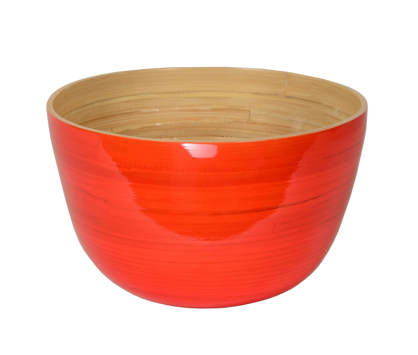 Bamboo Mixing Bowl, Orange