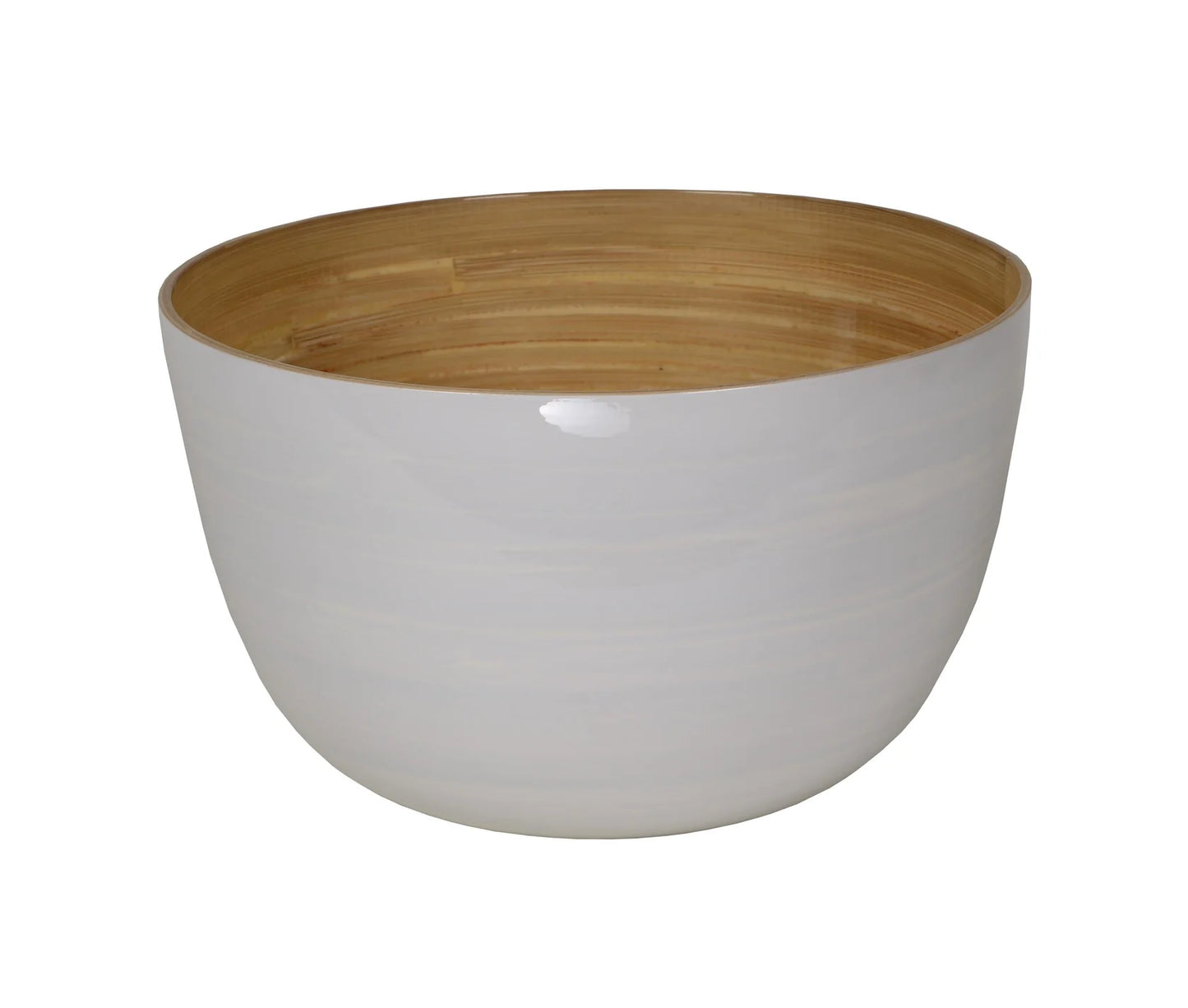 Bamboo Mixing Bowl, White