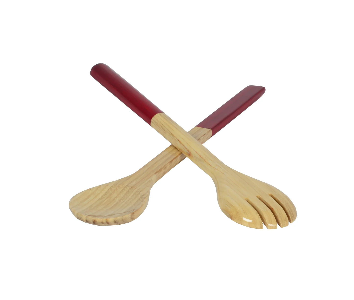 Large Salad Server Set, Red