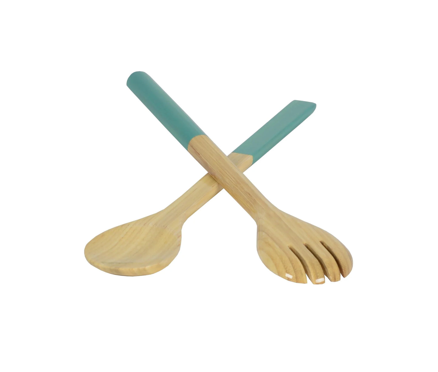 Large Salad Server Set, Light Blue
