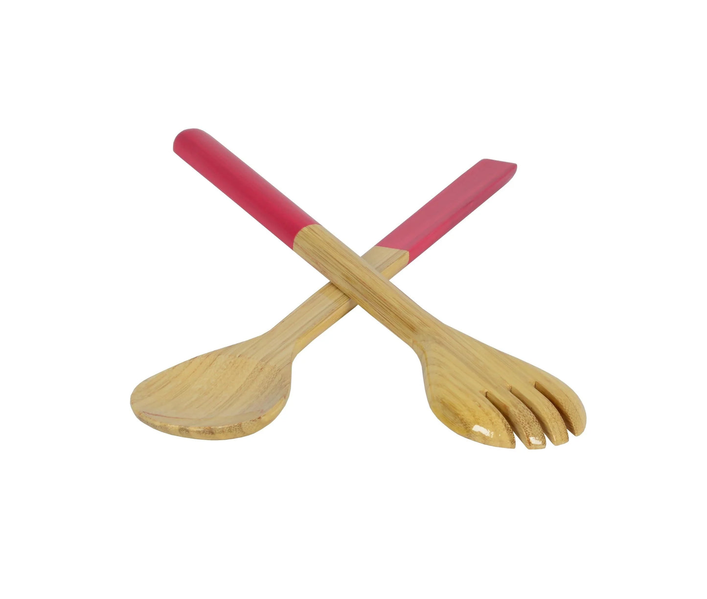 Large Salad Server Set, Fuchsia