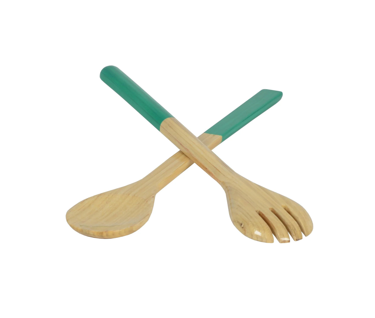 Large Salad Server Set, Turquoise
