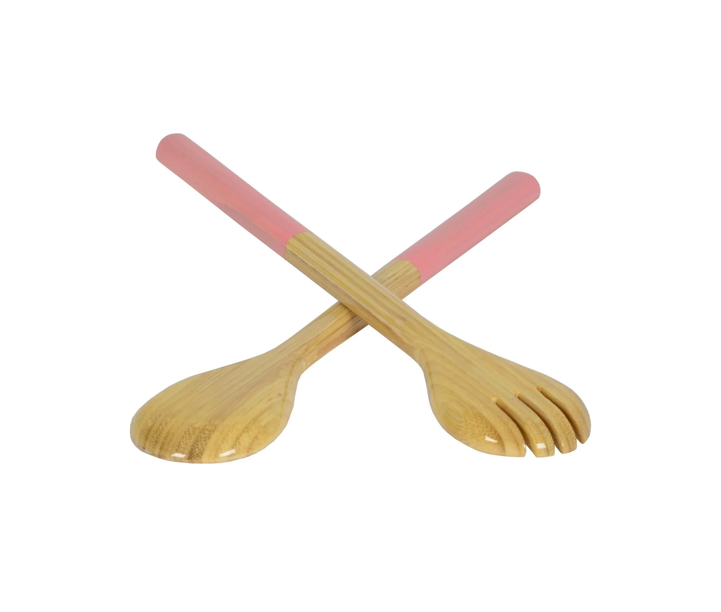 Large Salad Server Set, Light Pink