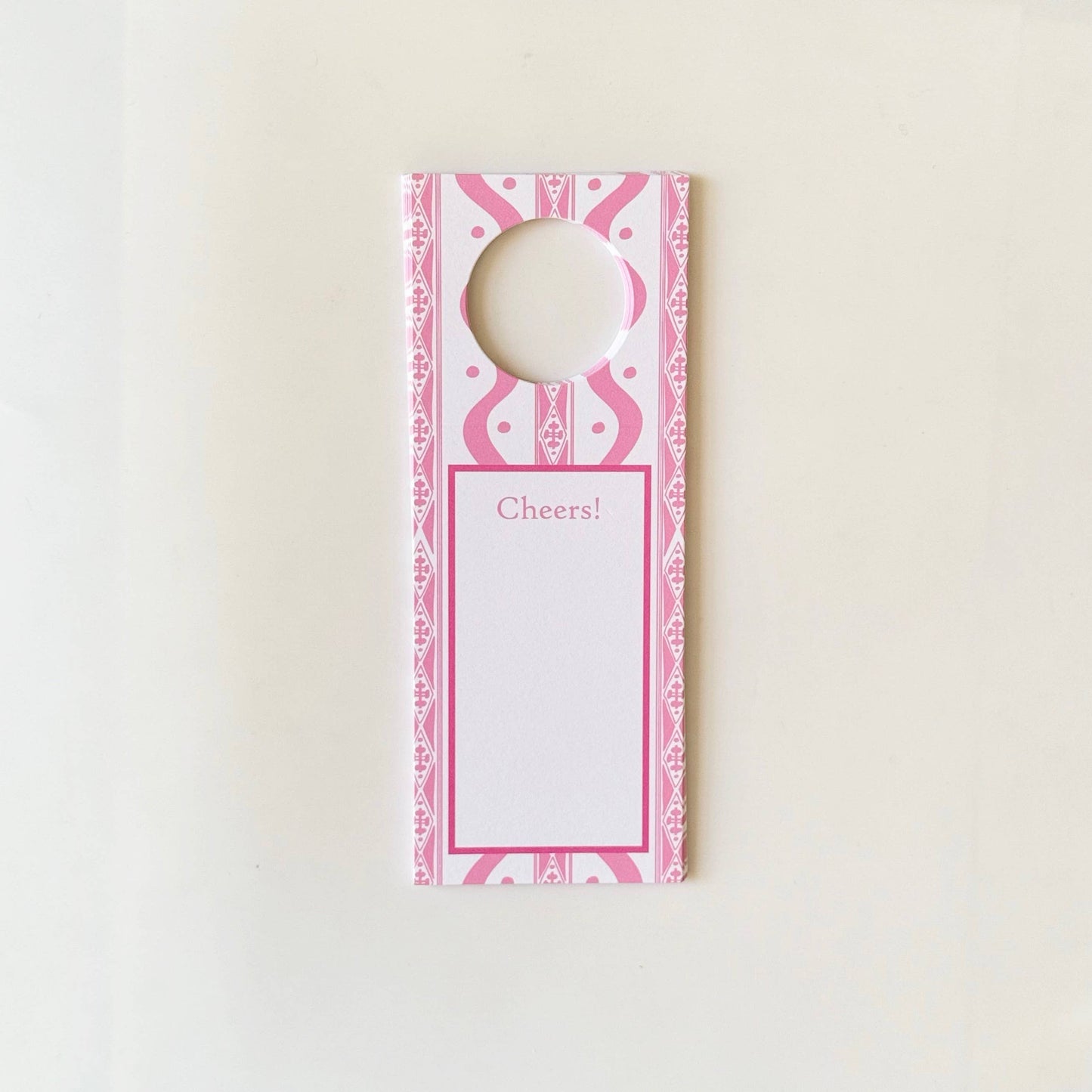 Wallis, Pink - Wine Tag