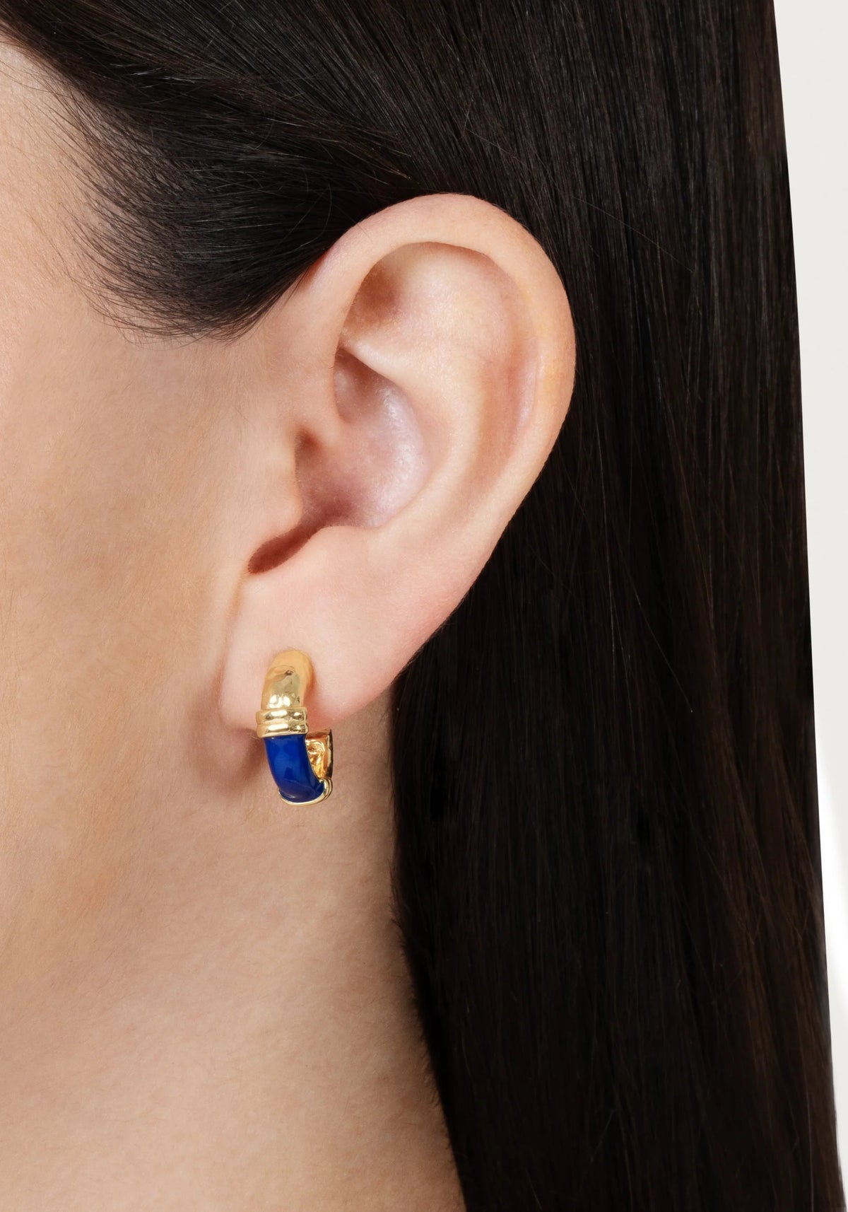 Forza Huggie Hoop Earrings | Malachite