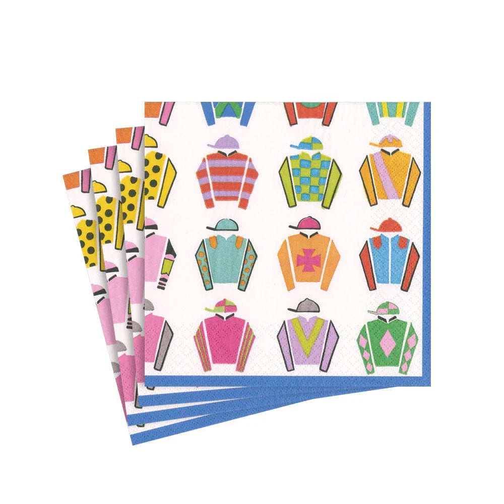 Jockey Silks Cocktail Napkin | Package of 20