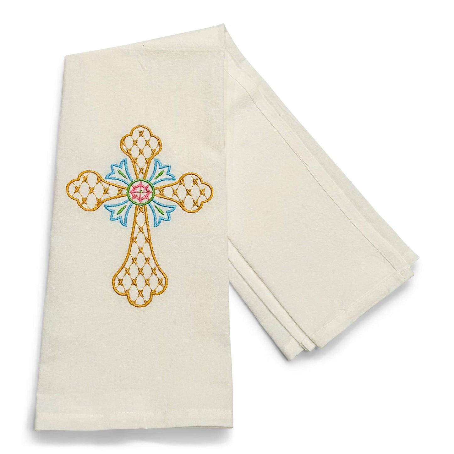 Fishtail Cross Cotton Towel