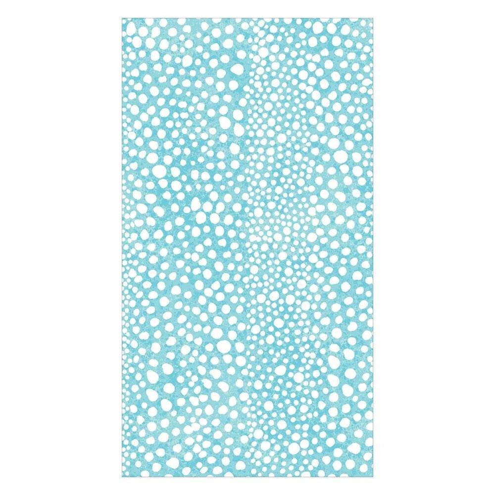 Pebble Paper Linen Guest Towels in Seafoam