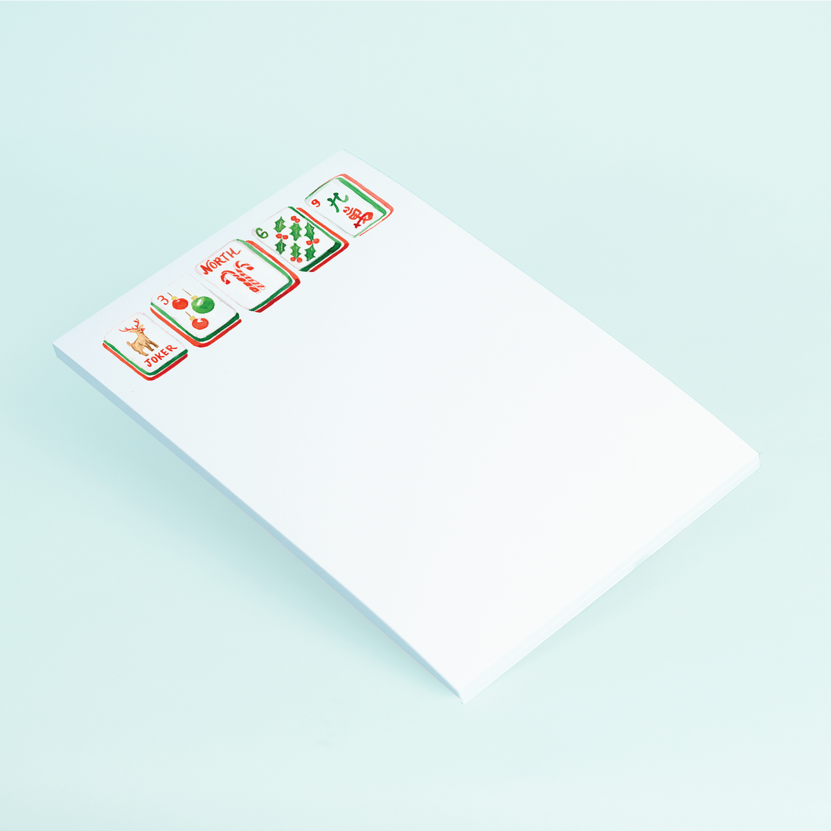 Holiday Mahjong Notepad
