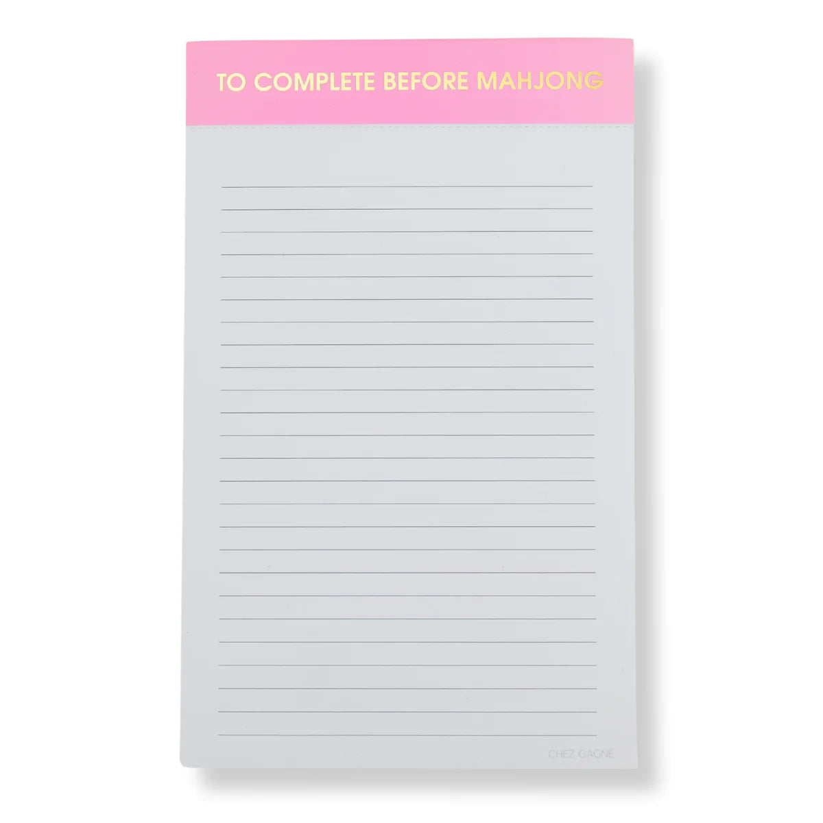 To Complete Before Mahjong | Lined Notepad