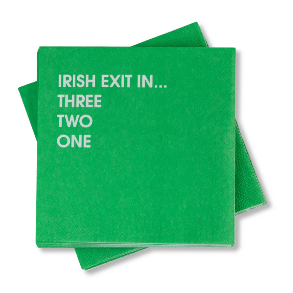 Irish Exit in 3, 2, 1 | Napkins