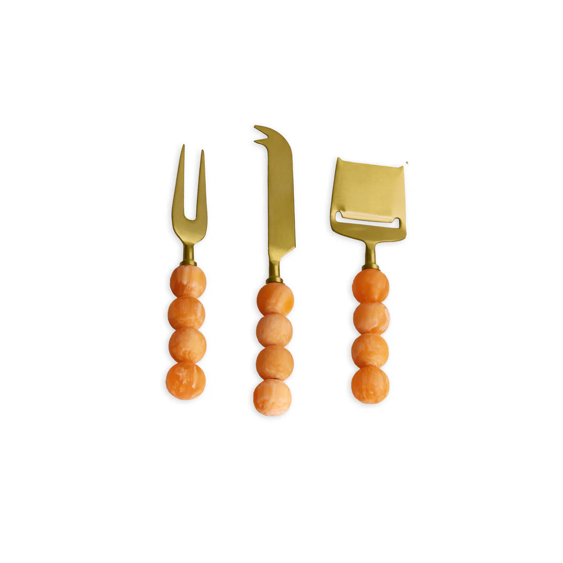 RESIN Sorbet Cheese Set of 3 | Tangerine