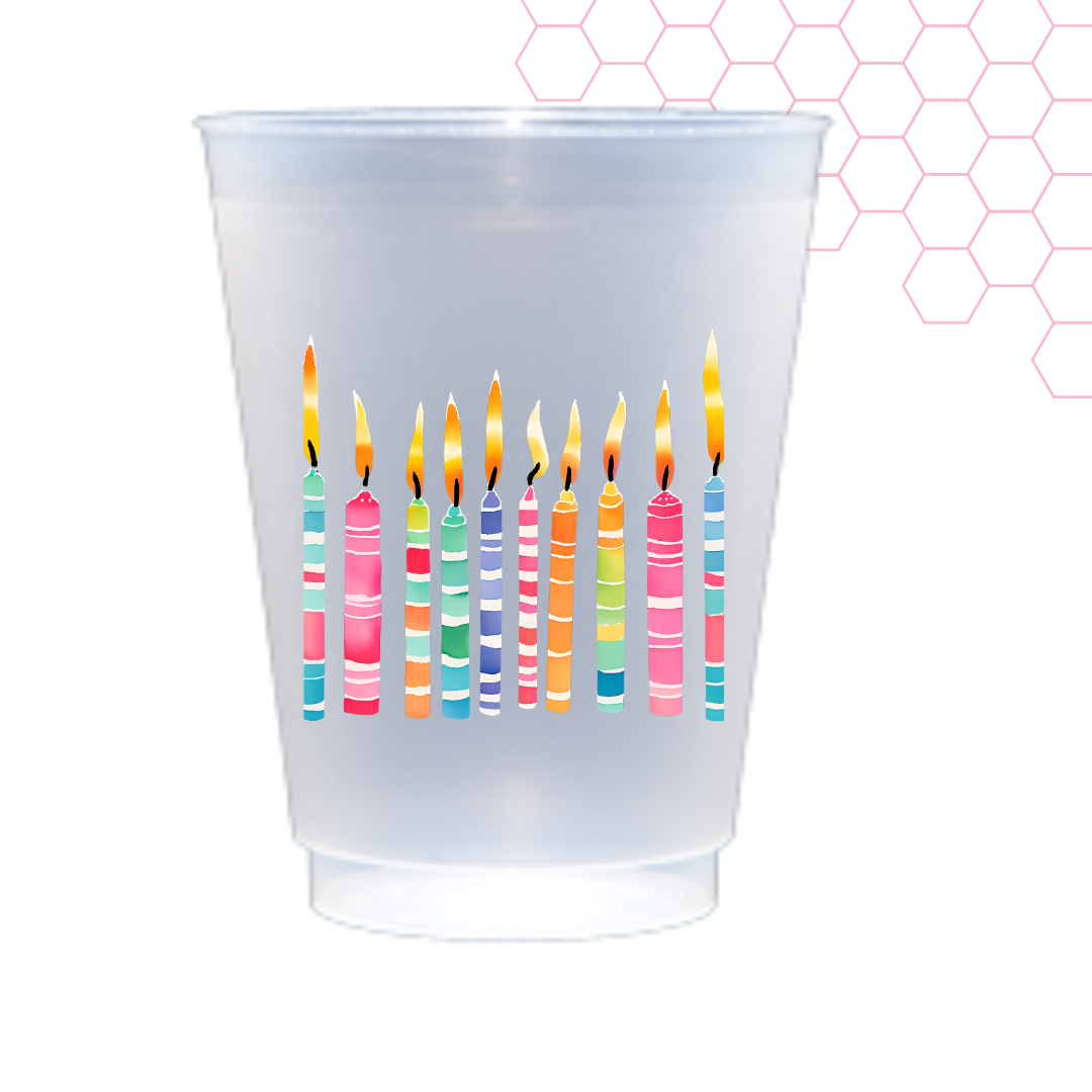 Make a Wish Birthday Shatterproof Frost Flex | Set of 8