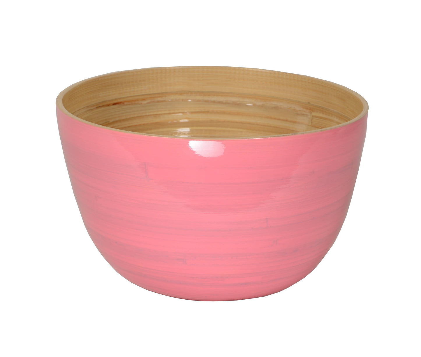 Bamboo Mixing Bowl, Light Pink