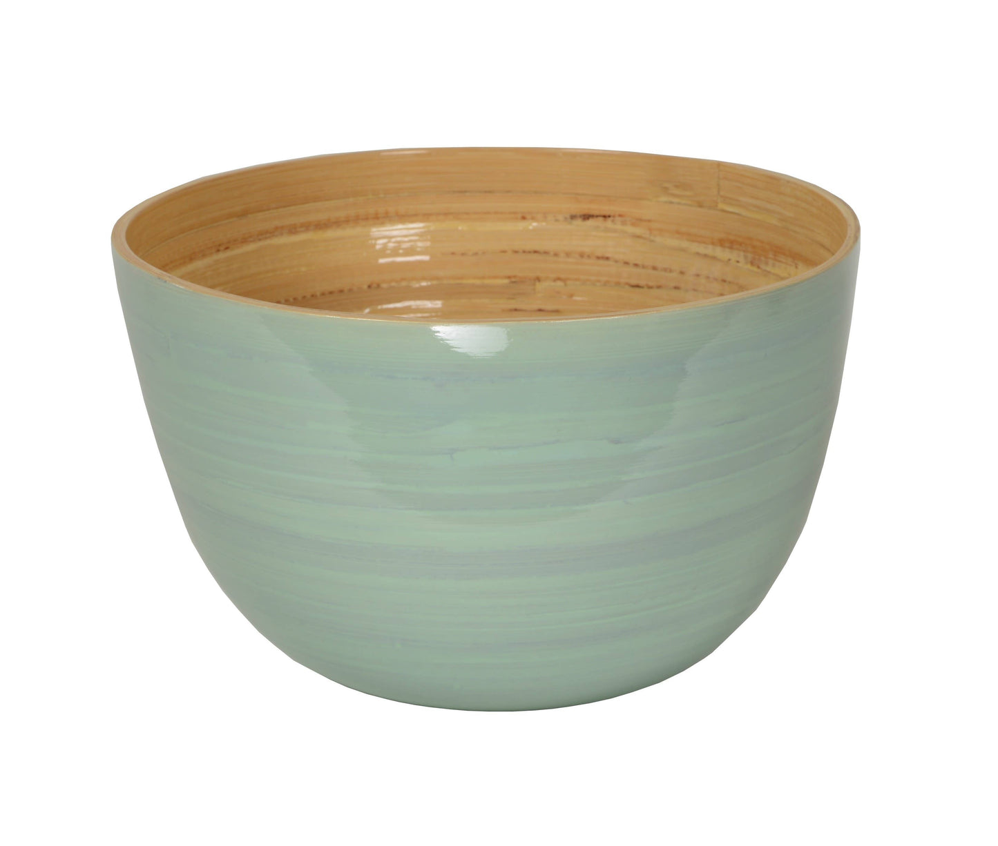 Bamboo Mixing Bowl, Light Blue
