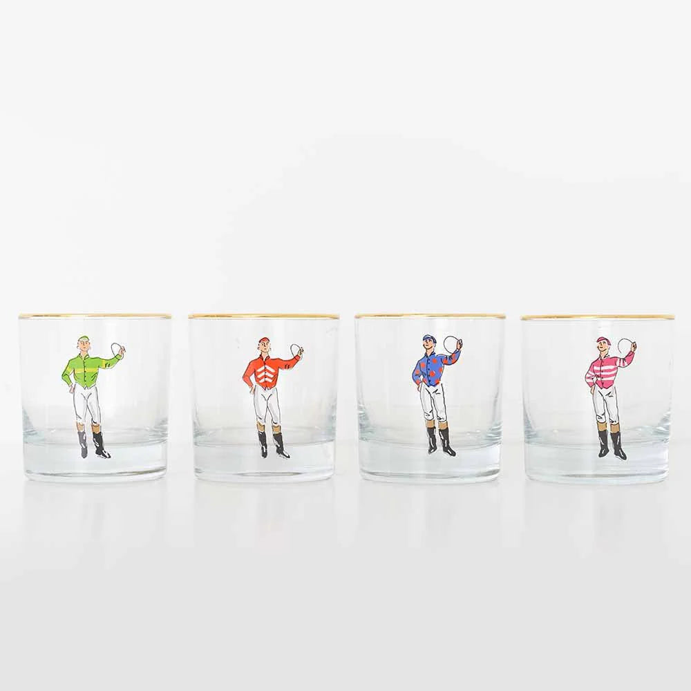Jockeys Bourbon Glass Mixed: Set of 4