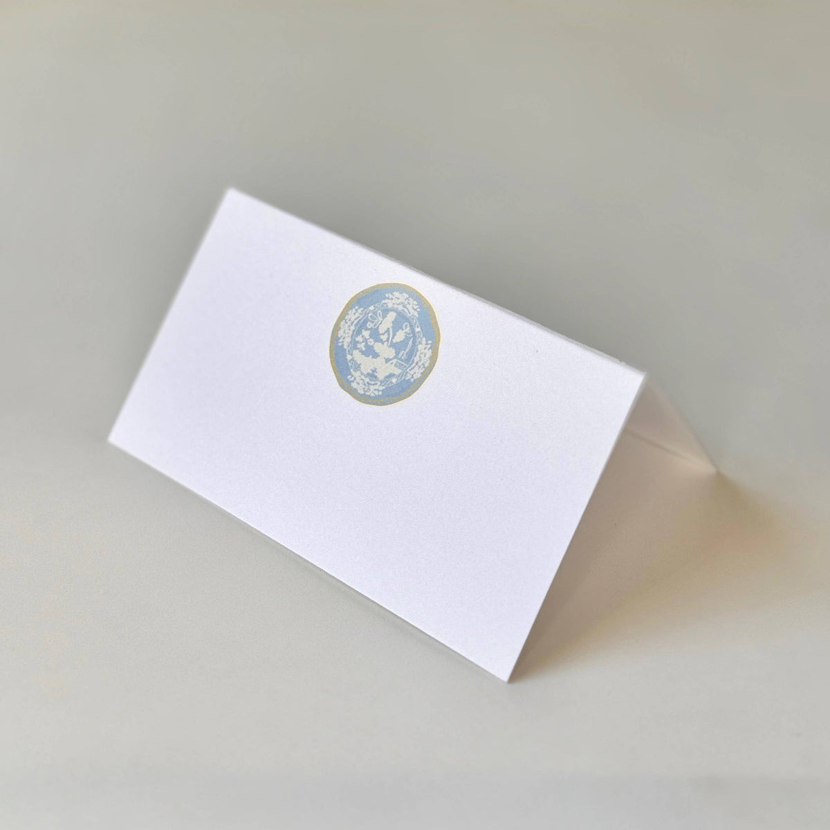 Plate, Blue - Place Cards