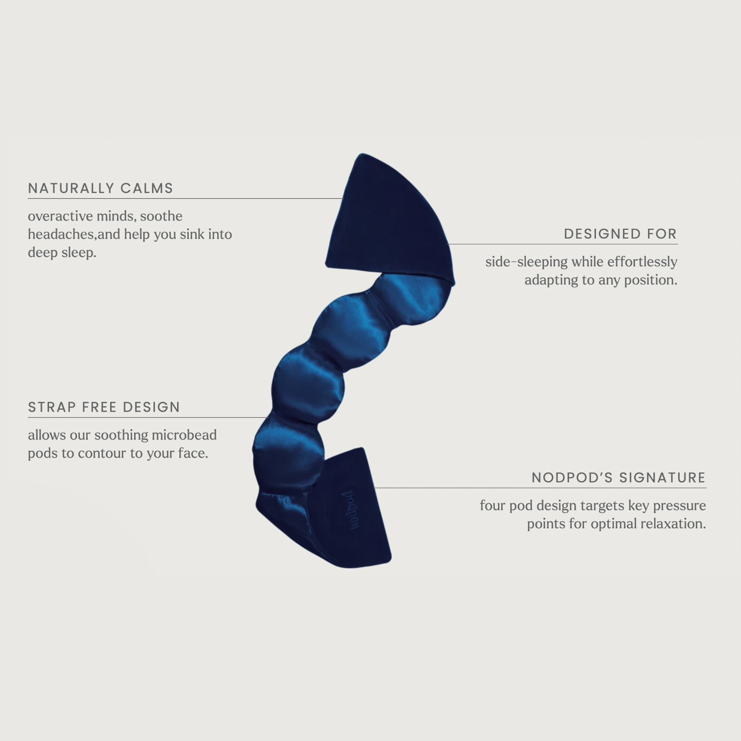 Silk Weighted Sleep Mask Petal - Preorder