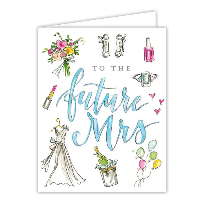 The Future Mrs Wedding Images Greeting Card