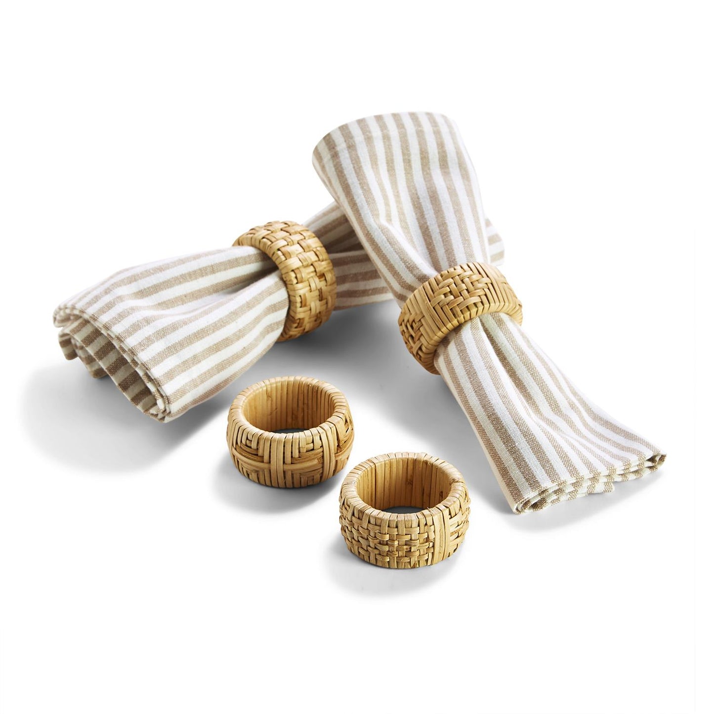 Cane Napkin Rings - Set of 4