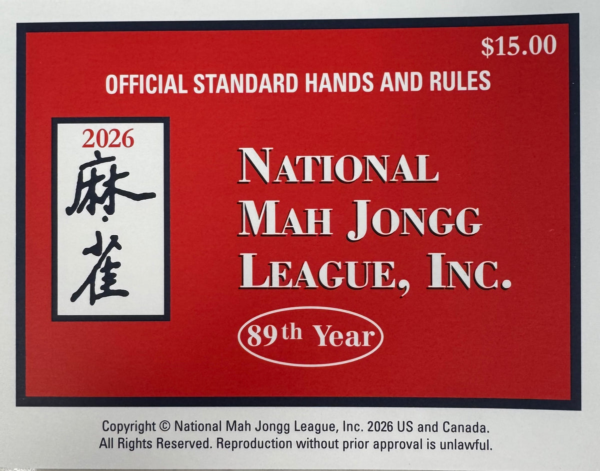 2026 National Mahjong League Official Card