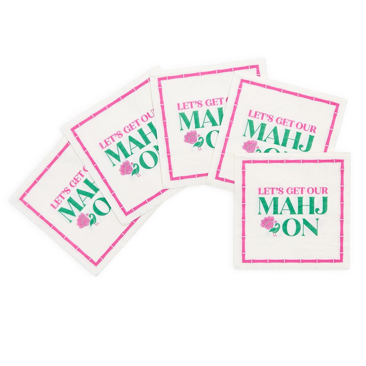 Let's Mahj Cocktail Napkins
