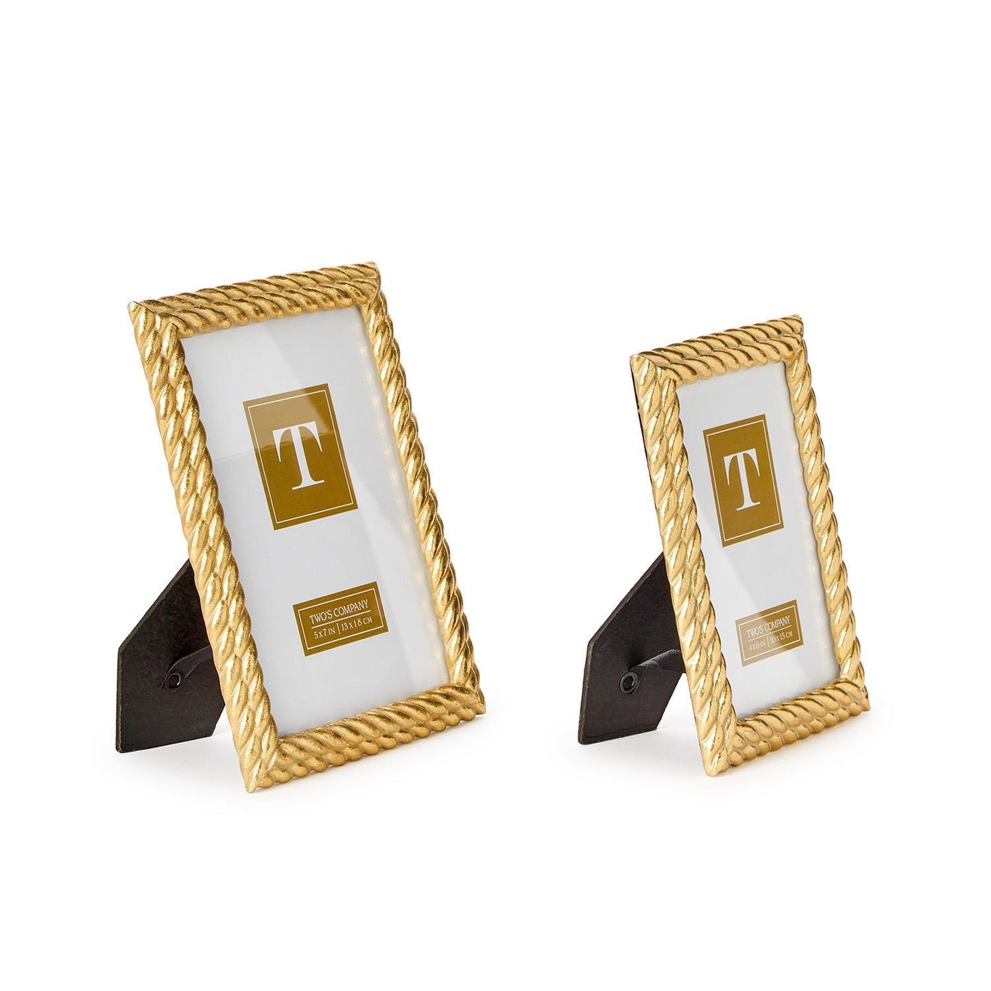 Double Rope Gold Frame, Asst'd Sizes