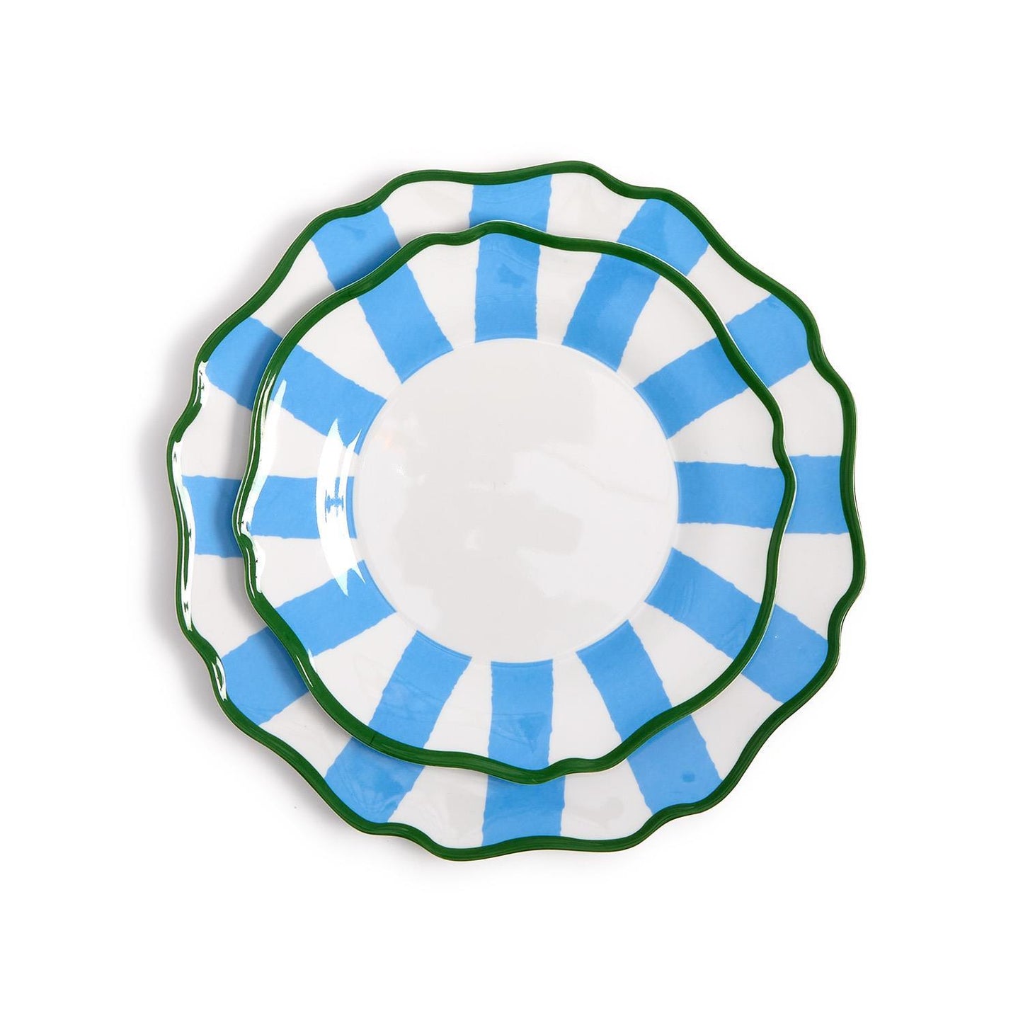 Blue Striped Dinner Plates