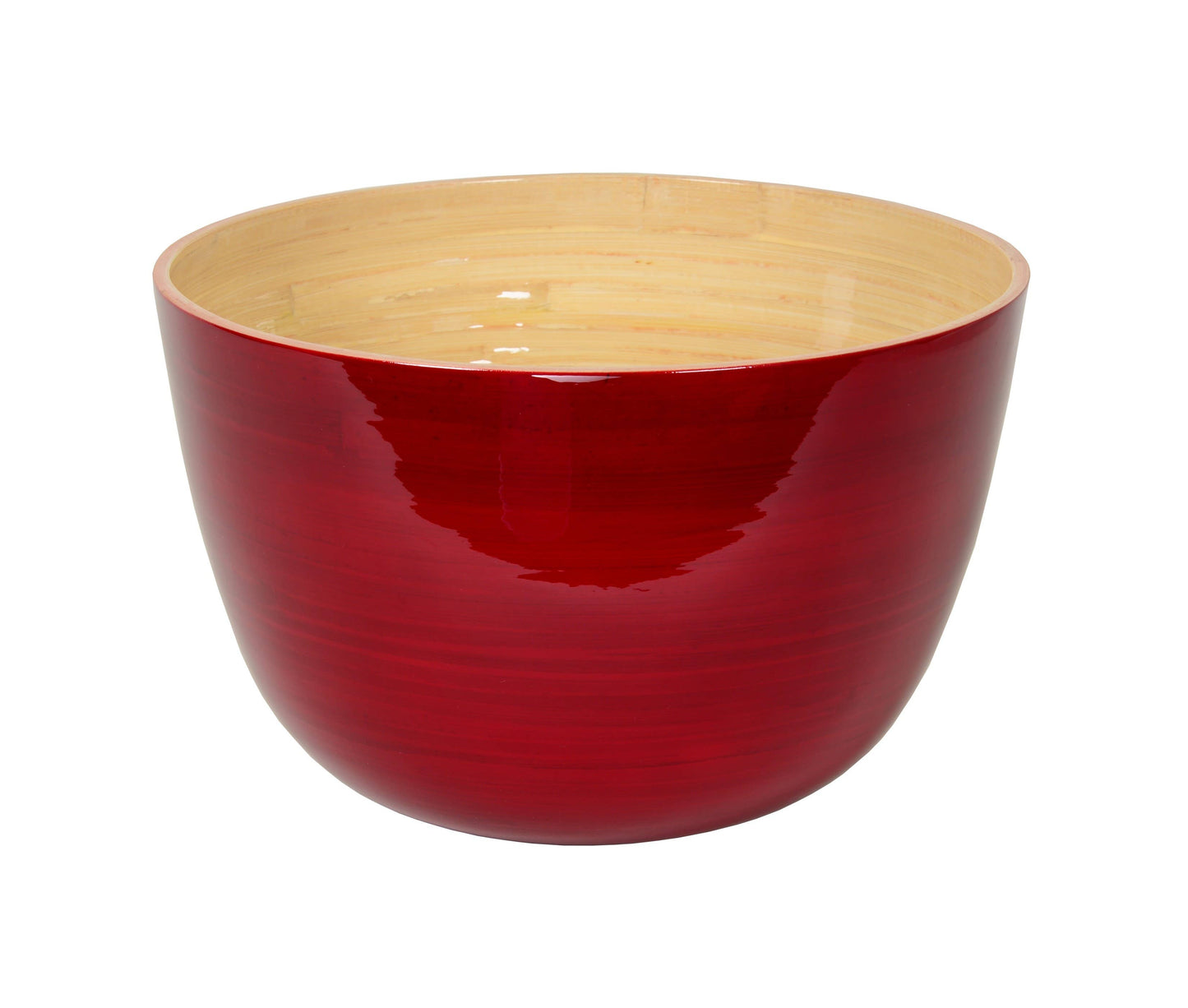 Bamboo Mixing Bowl, Red