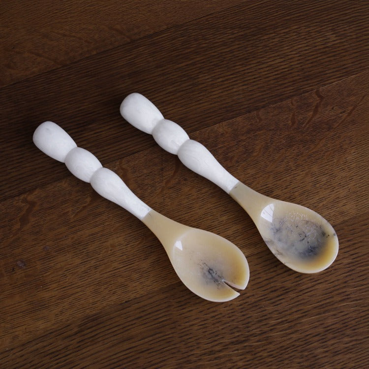 Rio Bubble Salad Servers (White)