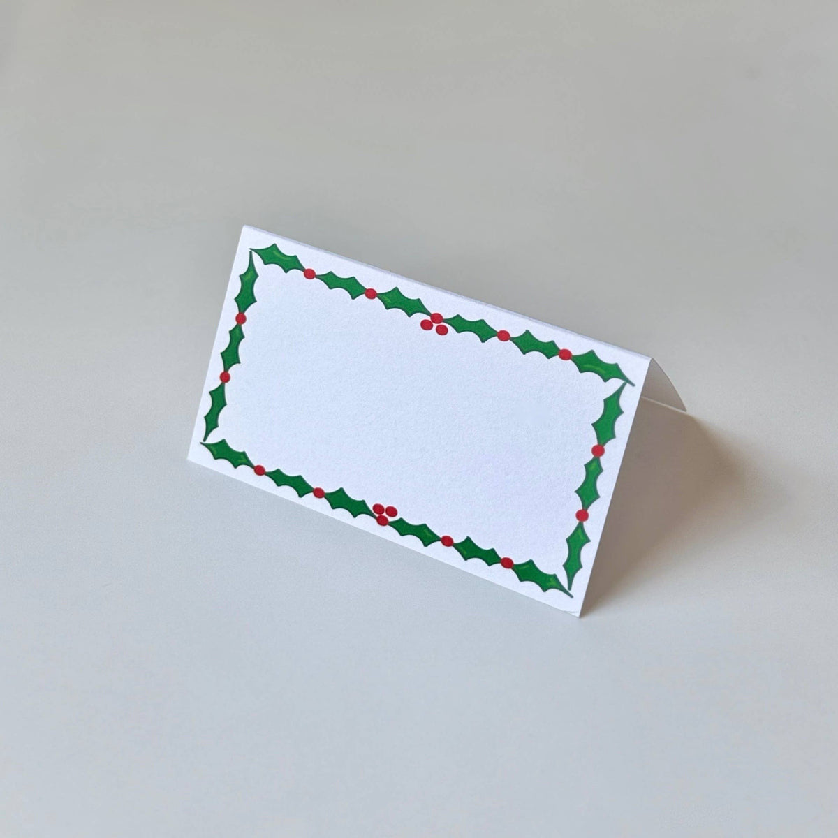 Holly Border - Place Cards