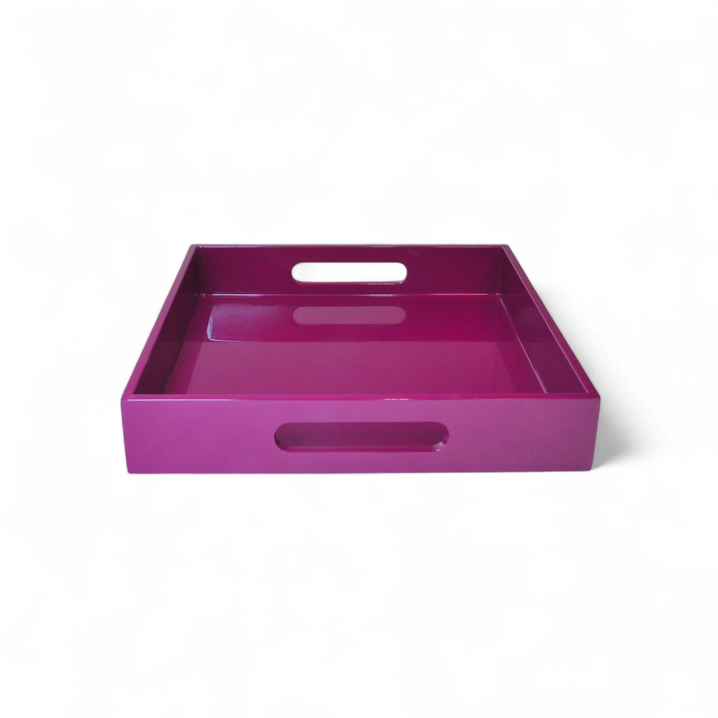 Large Square Serving Tray, Blackberry