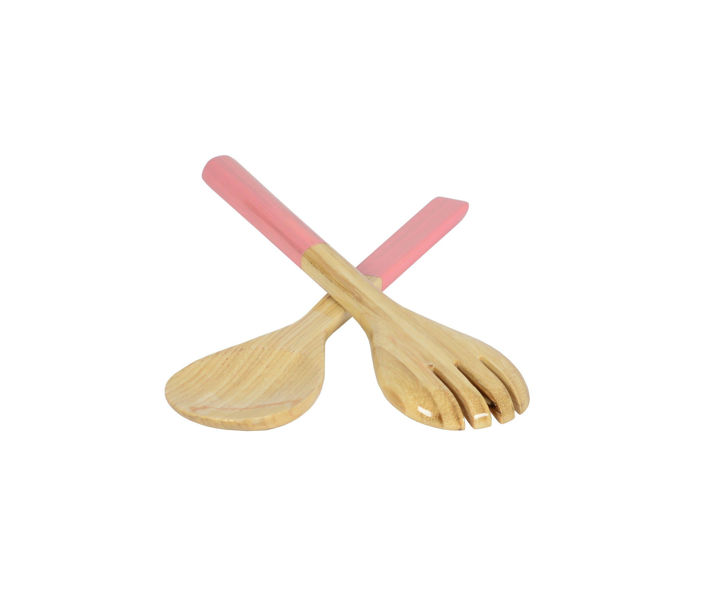 Small Salad Server Set, Light Pink