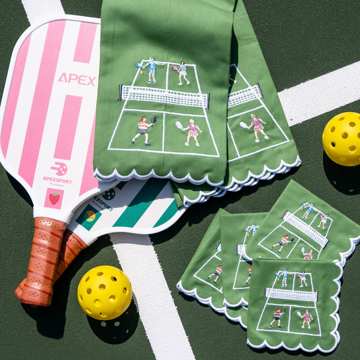 Day at the Courts Cocktail Napkin Set