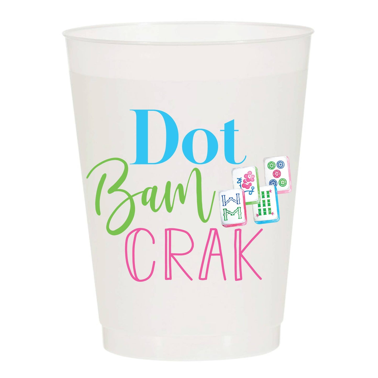 Dot Bam Crak Frosted Cups