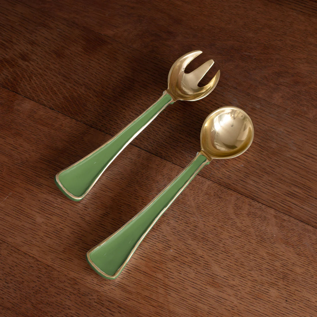 ENCANTO Soho Salad Servers | Leaf Green