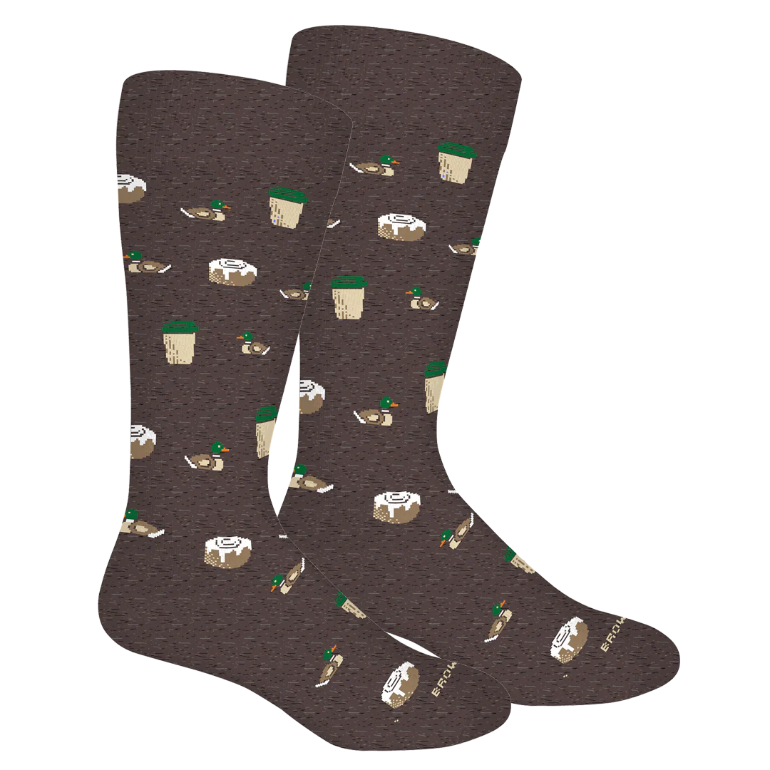 Starducks Crew Socks - Grey Heather