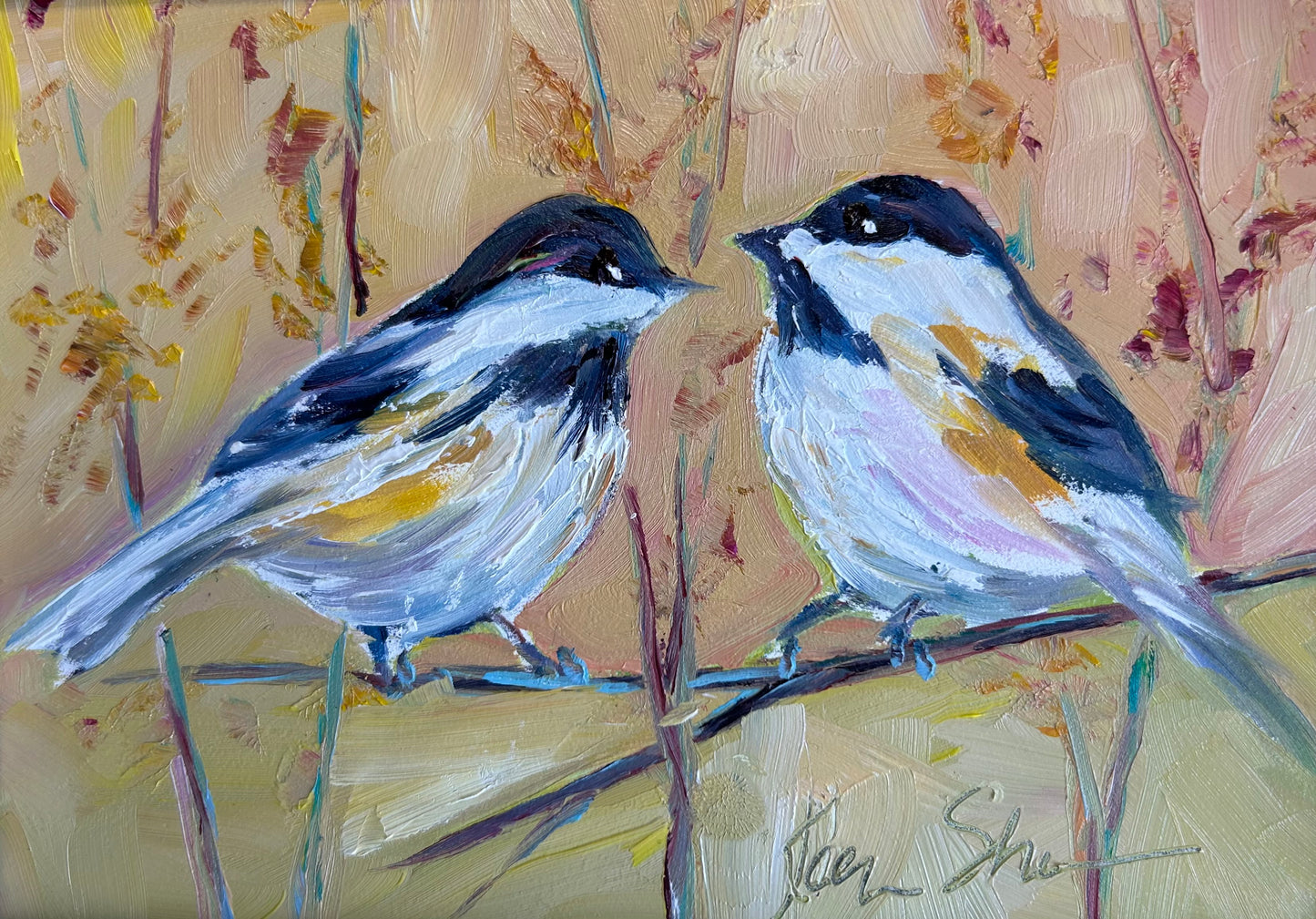 Autumn Chickadees