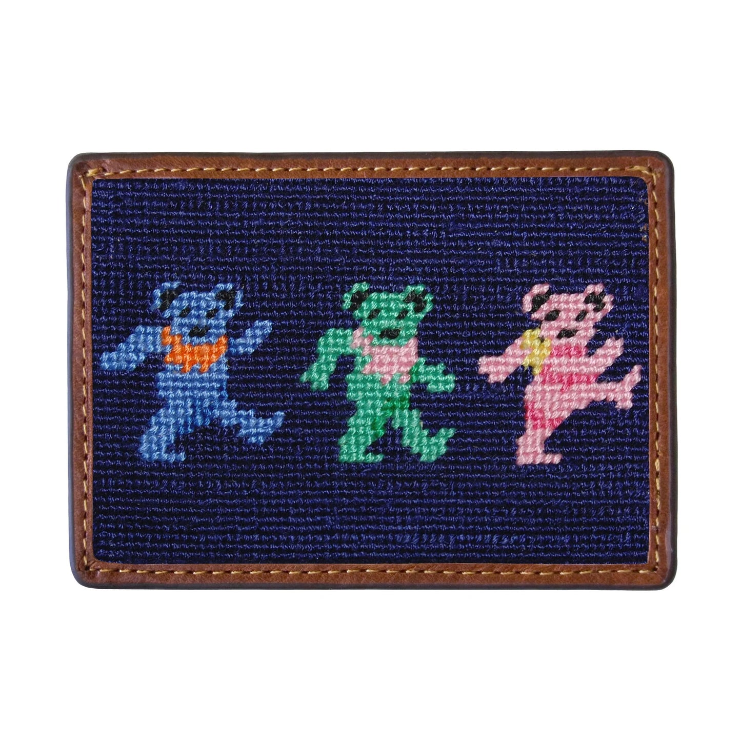 Dancing Bears Card Wallet (Dark Navy)