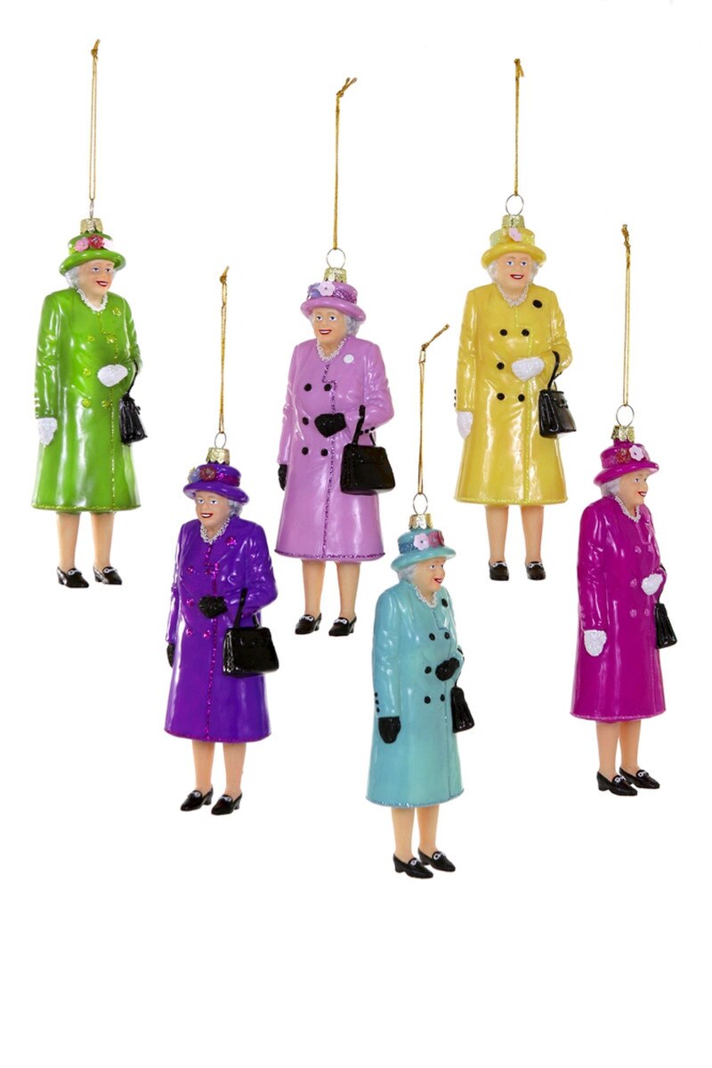 QUEEN ELIZABETH II ORNAMENT - ASSORTED COLORS