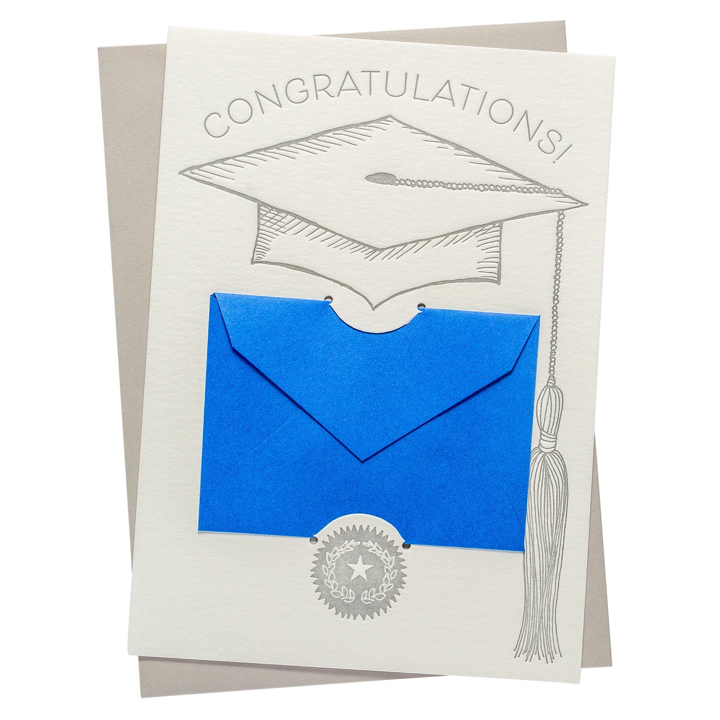 Letterpress Gift Card Holder | Graduation
