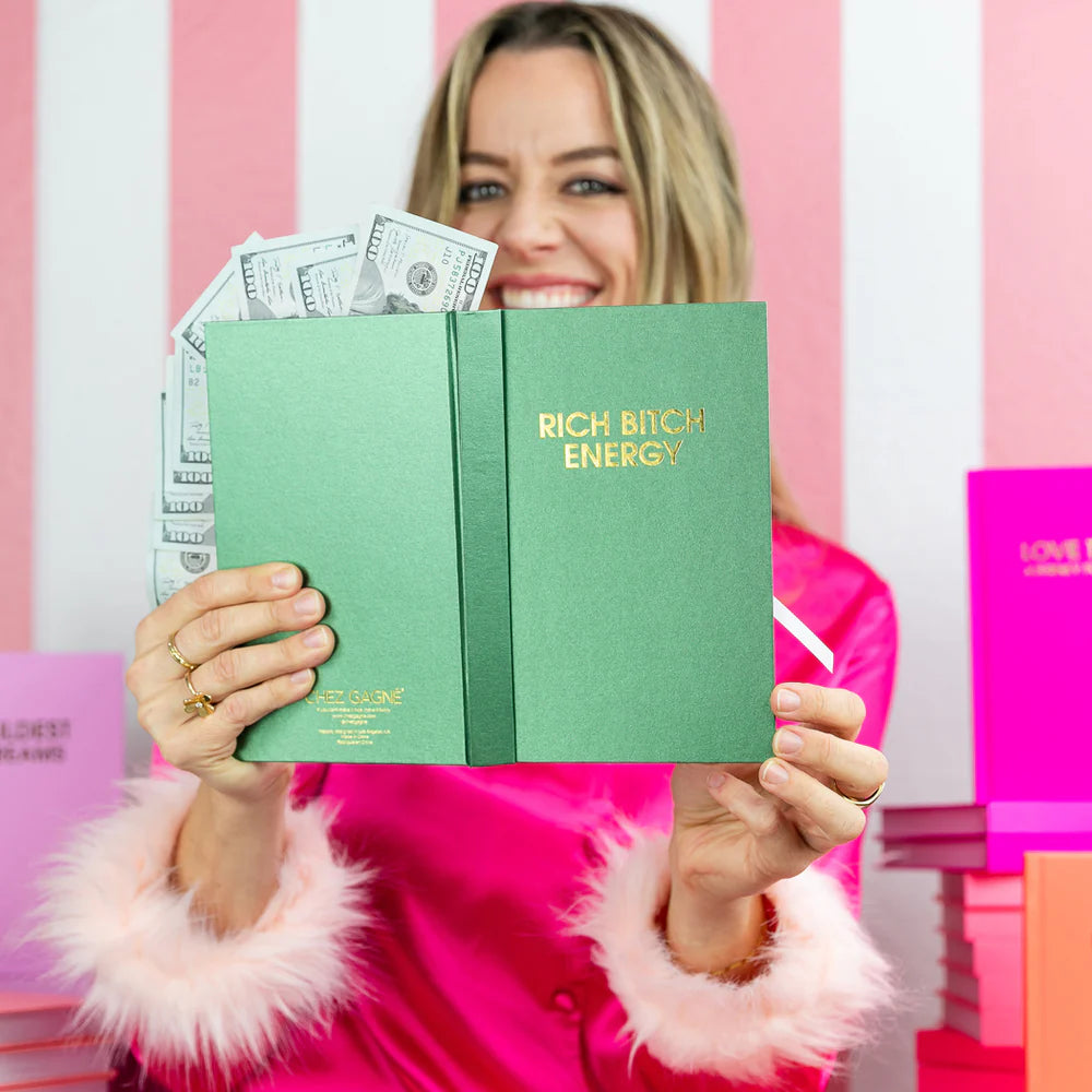 Rich Bitch Energy | Hardcover Daily Journal | Hystar Emerald