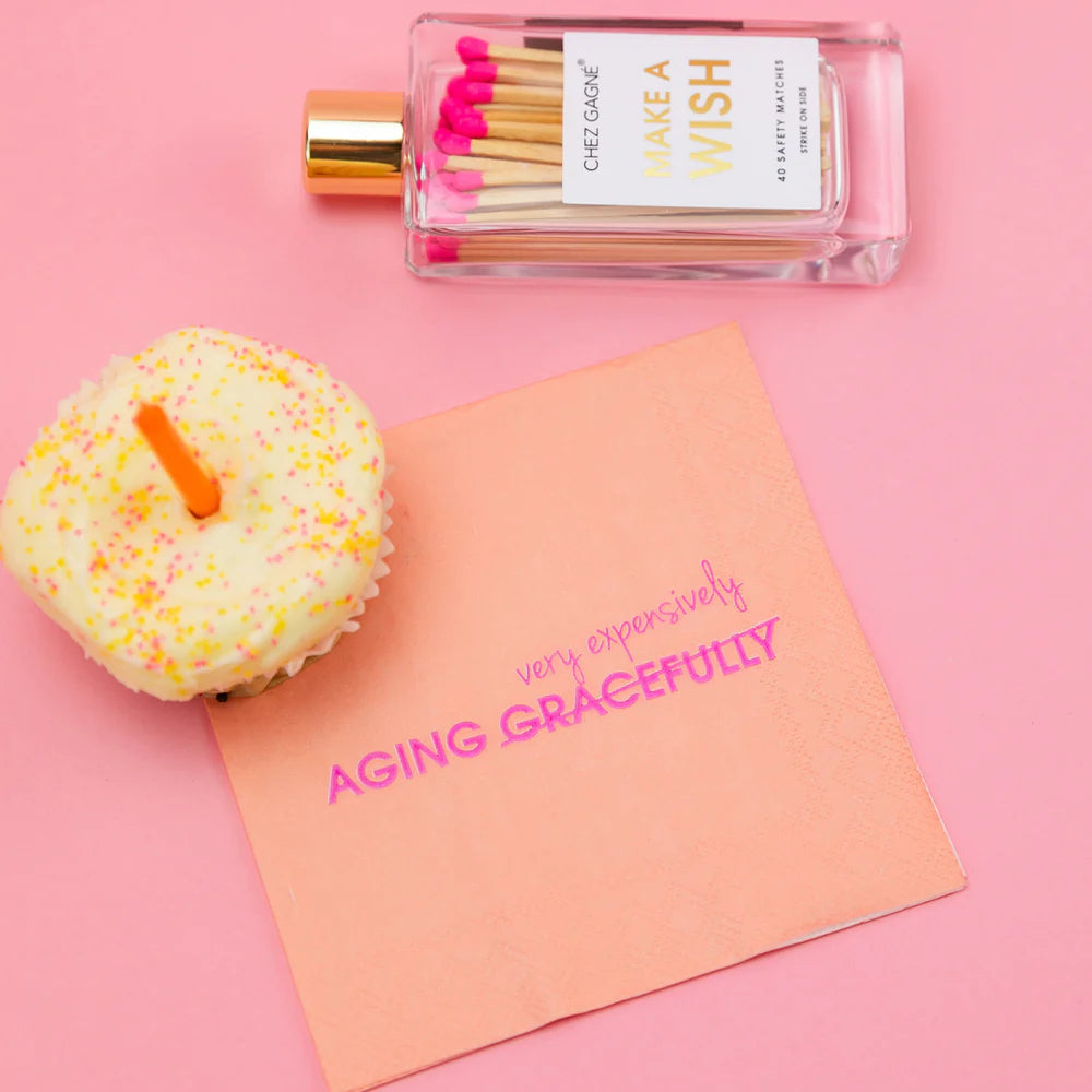 Aging Expensively | Cocktail Napkins