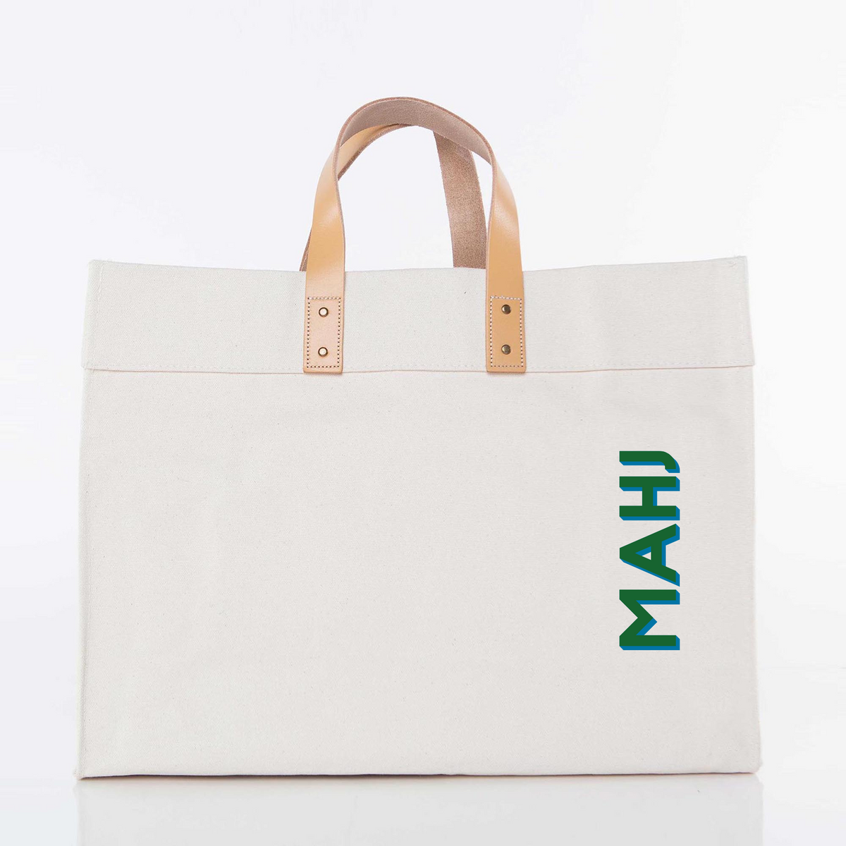 Mahj Carry All Tote Green/Blue