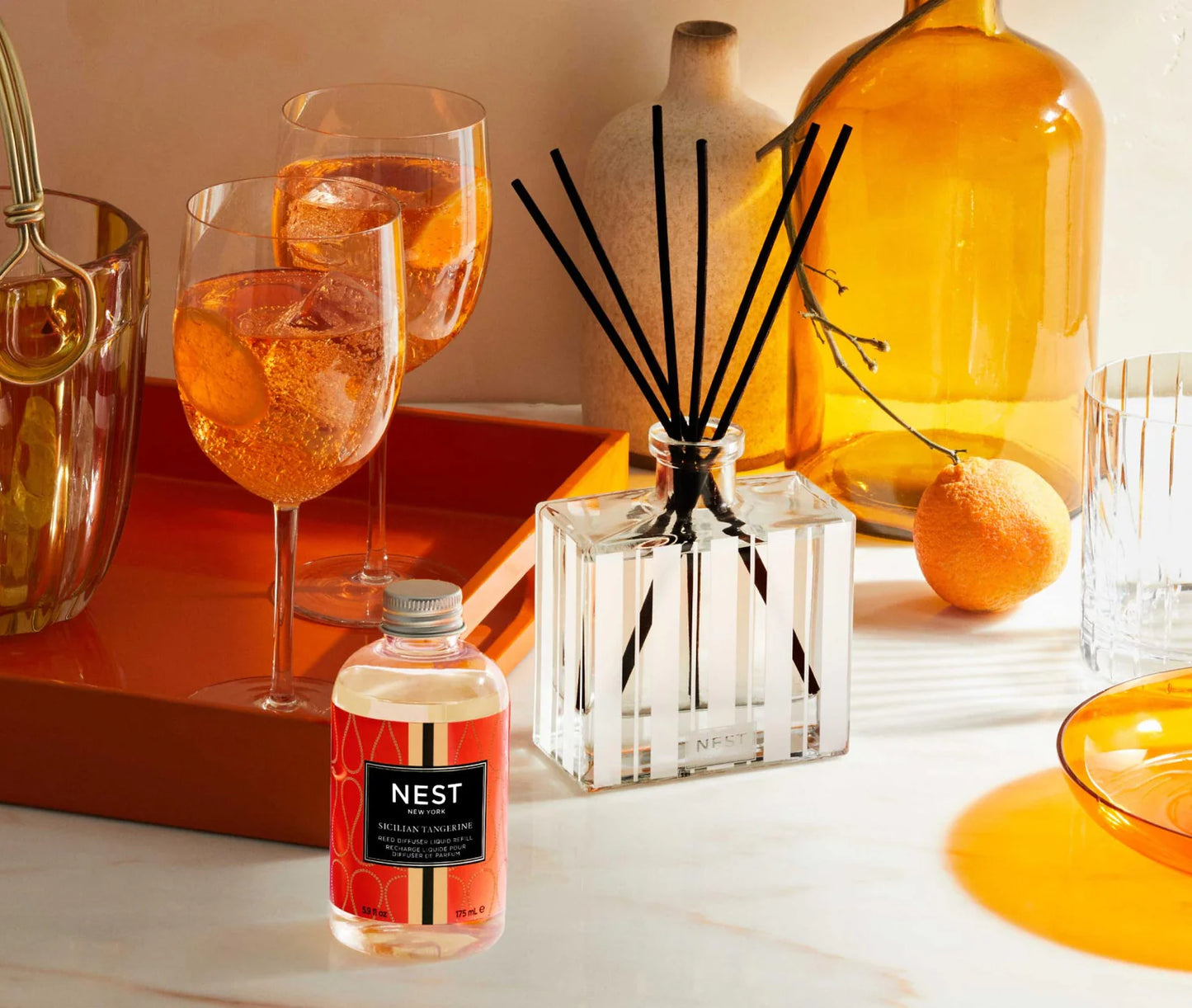 NEST Reed Diffuser Liquid Refill - Sicilian Tangerine
