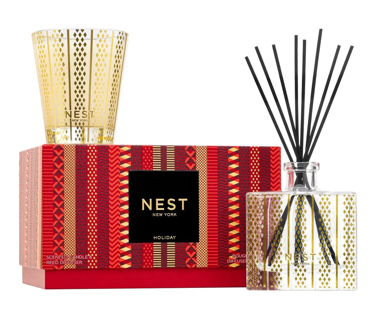 NEST Holiday Classic Candle + Diffuser Set
