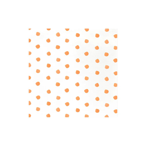 Papersoft Dinner Napkins - Dot Orange (Pack of 20)