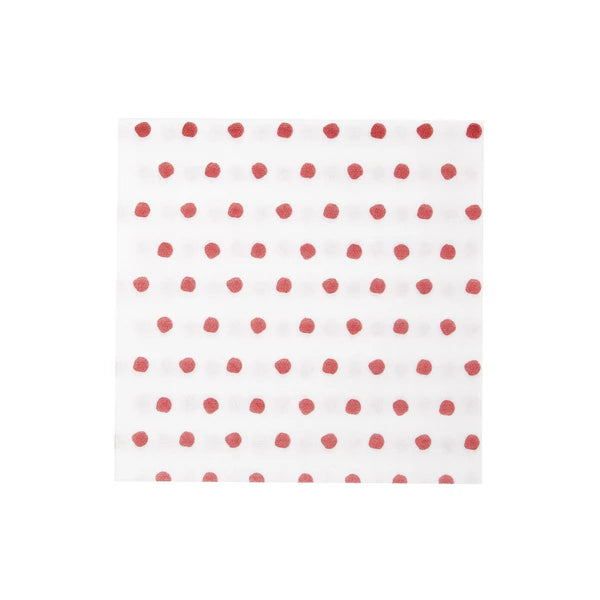 Papersoft Dinner Napkins - Dot Red (Pack of 20)